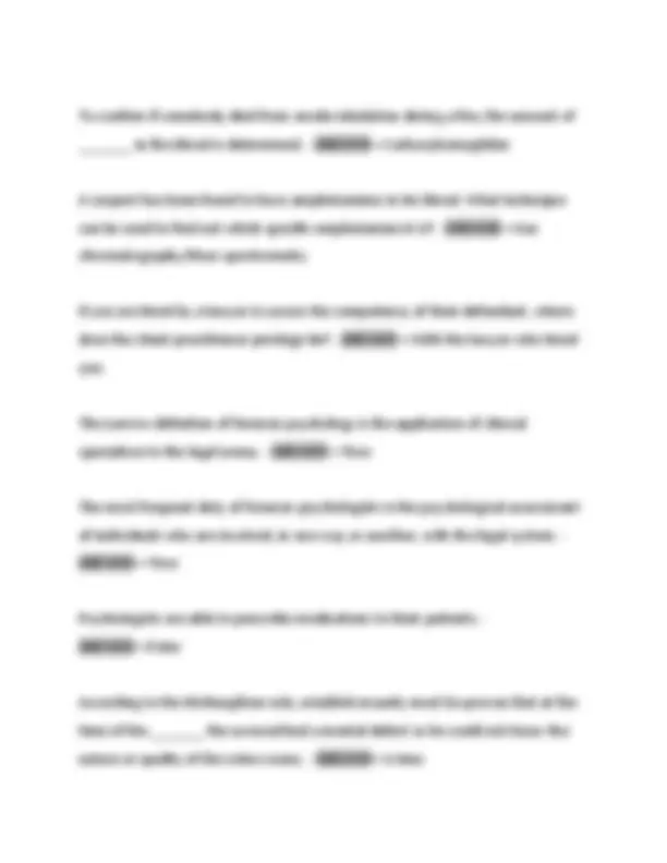 Forensic Science Final Exam Study Guide: Comprehensive Review, Practice ...