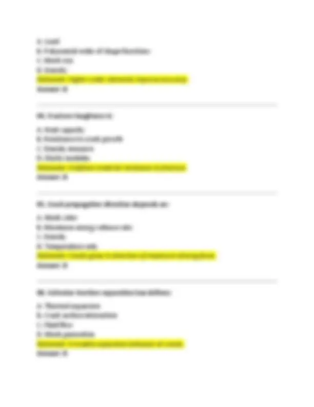 COMPUTATIONAL SOLID MECHANICS FINAL EXAM QUESTIONS AND ANSWERS PRACTICE ...