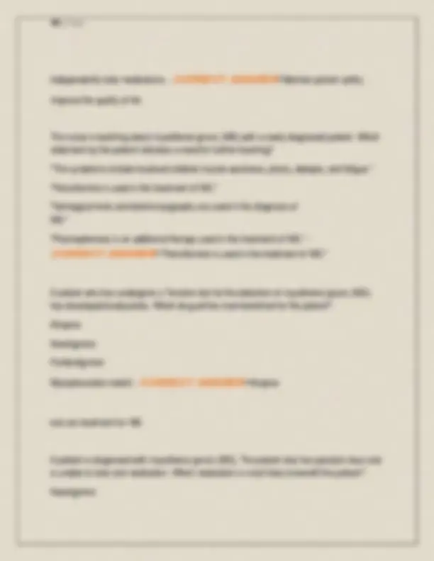 HERZING UNIVERSITY NSG 223 MED SURG II EXAM 3 NEWEST 2026 2027 COMPLETE ...