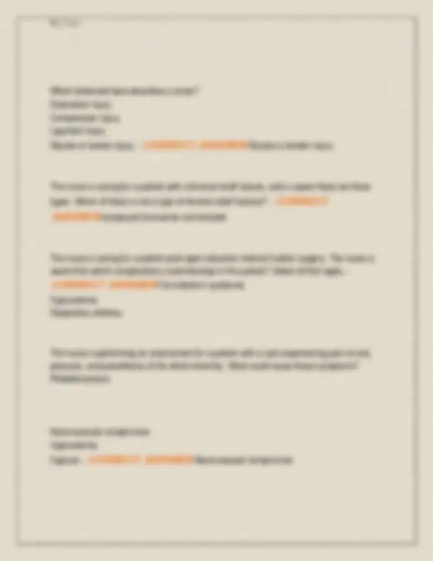 HERZING UNIVERSITY NSG 223 MED SURG II EXAM 3 NEWEST 2026 2027 COMPLETE ...