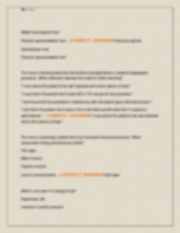 HERZING UNIVERSITY NSG 223 MED SURG II EXAM 3 NEWEST 2026 2027 COMPLETE ...