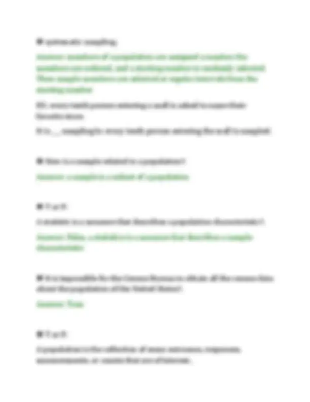 ELEMENTARY STATISTICS 14 BY MARIO FINAL PAPER 2026 SOLVED QUESTIONS ...