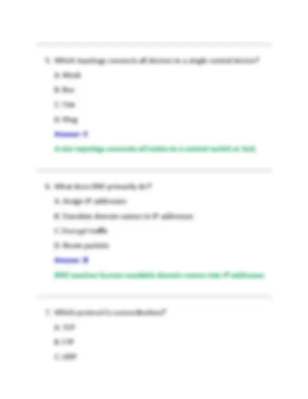 CompTIA Network+ Certification Exam Questions With Correct Answers ...