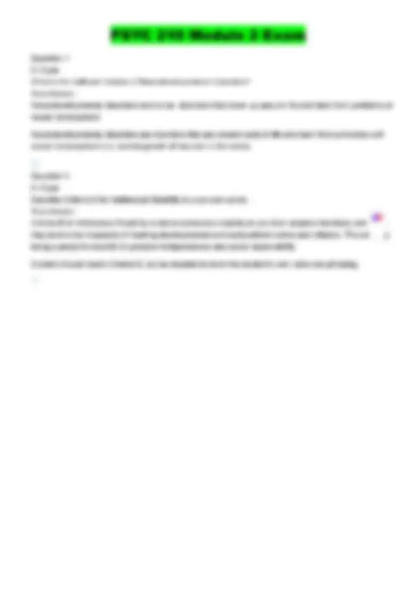 PSYC 210 Module 2 Exam (2 Versions, 2026/2027): Abnormal Psychology ...
