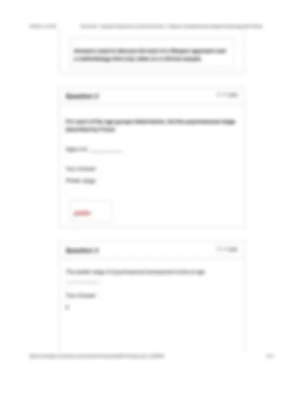 PSYC 140 Final Exam (2 Versions, 2026/2027): Developmental Psychology ...