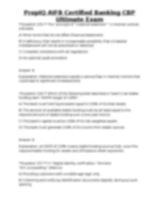PrepIQ AIFB Certified Banking CBP Ultimate Exam | Exams Technology ...