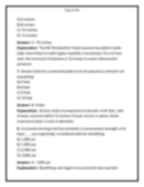 NORTH CAROLINA BUILDING CONTRACTOR LICENSE – 2026 PRACTICE EXAM Q&A ...