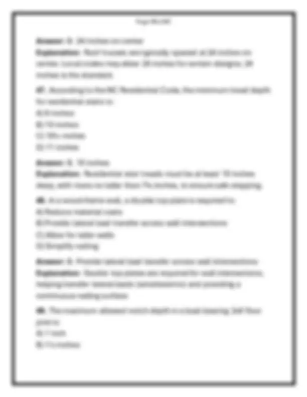 NORTH CAROLINA BUILDING CONTRACTOR LICENSE – 2026 PRACTICE EXAM Q&A ...