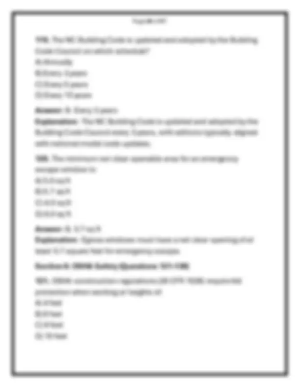 NORTH CAROLINA BUILDING CONTRACTOR LICENSE – 2026 PRACTICE EXAM Q&A ...
