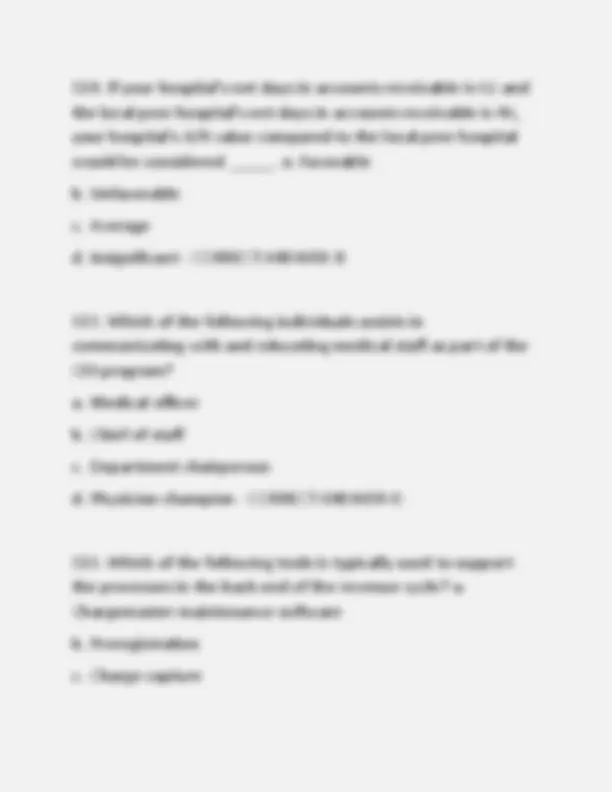 RHIA 2026 Domain 4 Revenue Cycle Management Final Exam ( Updated 2025/ ...