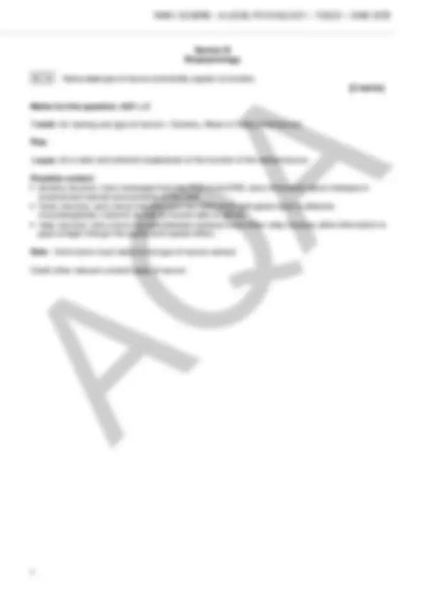 AQA A-level Psychology Paper 2 2025 | Approaches & Methods | Schemes ...