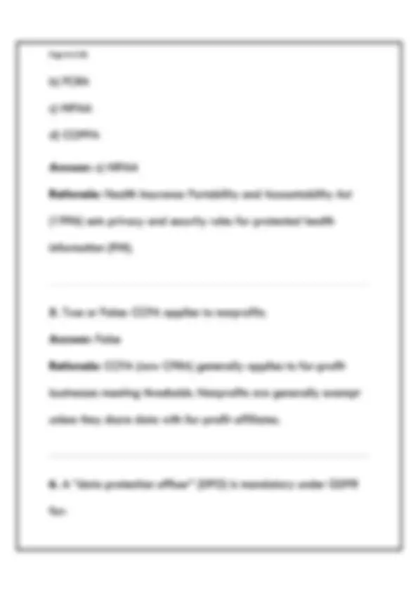PRIVACY LAWS EXAM 2026 – COMPLETE PRACTICE QUESTIONS WITH VERIFIED ...