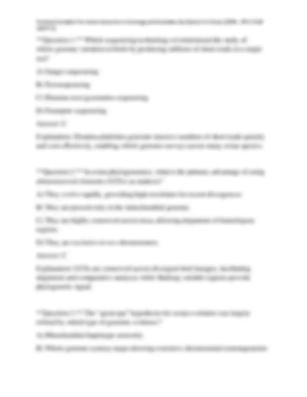 Testbank Solution For Avian Genomics in Ecology and Evolution By Robert ...