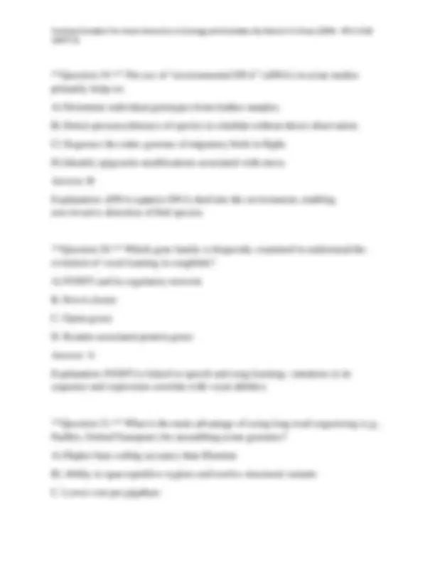 Testbank Solution For Avian Genomics in Ecology and Evolution By Robert ...