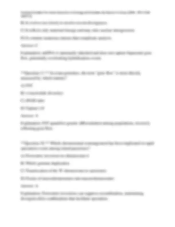 Testbank Solution For Avian Genomics in Ecology and Evolution By Robert ...