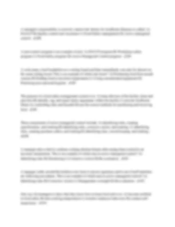 State Food Safety Manager Training Exam Questions And Answers Latest ...