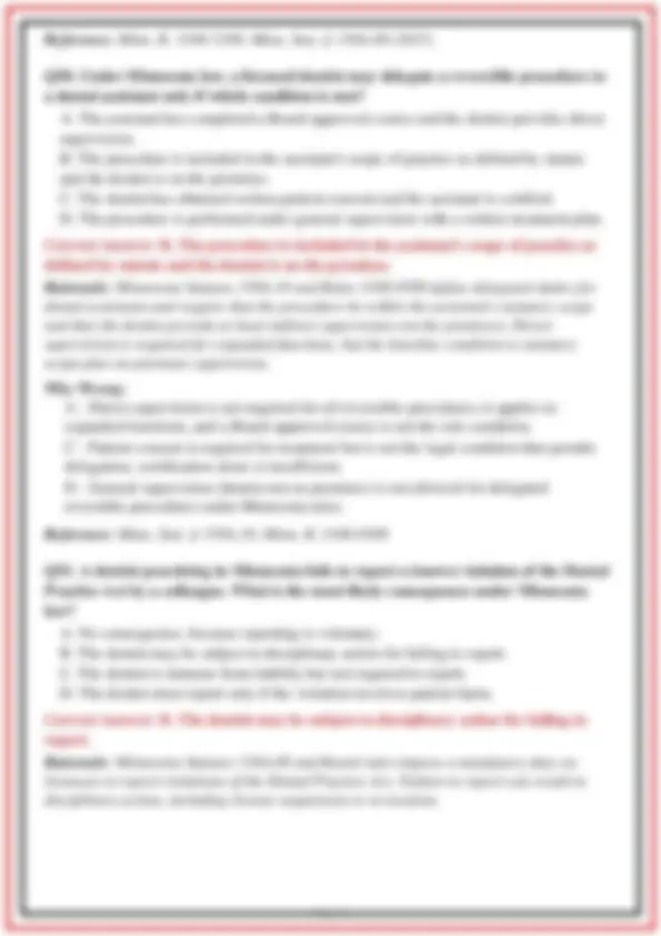 Standard Solution Practical MN Dental Jurisprudence Exam New Update 2025 2026 Actual Test with ...