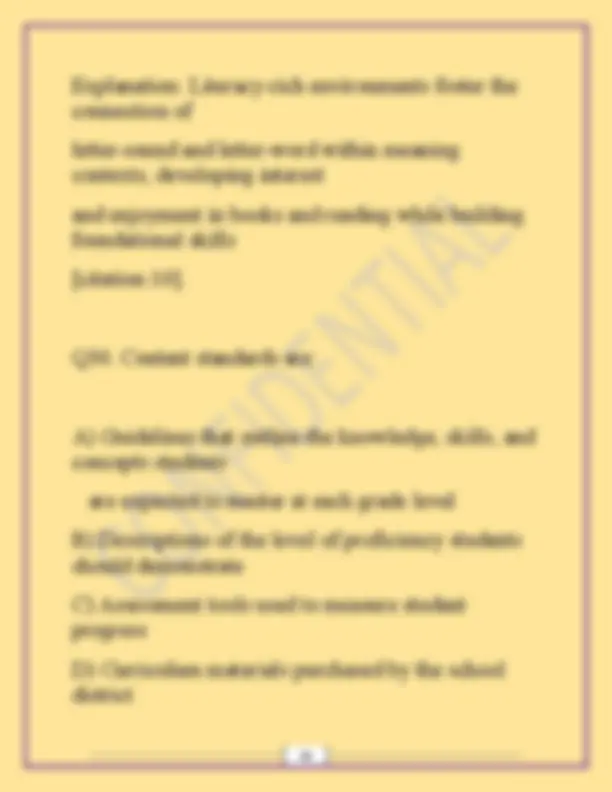 WGU D668 ELEMENTARY LITERACY CURRICULUM OBJECTIVE ASSESSMENT (OA) 2026 ...