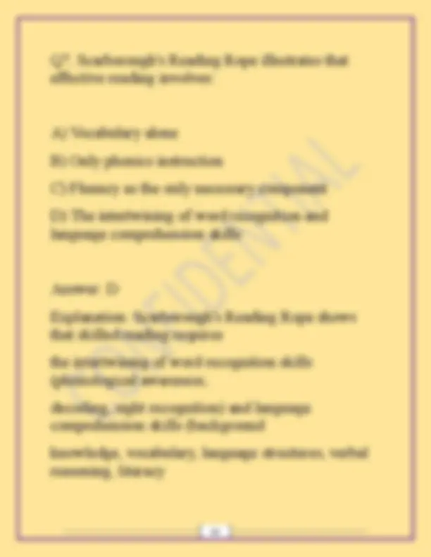 WGU D668 ELEMENTARY LITERACY CURRICULUM OBJECTIVE ASSESSMENT (OA) 2026 ...