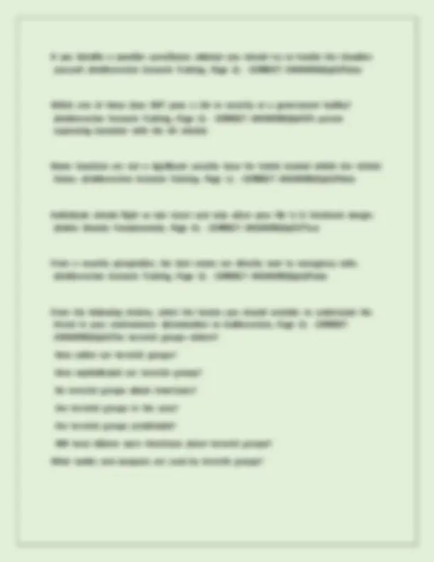 Level I Antiterrorism Awareness Training (2 hours ) [Pre-Test ...