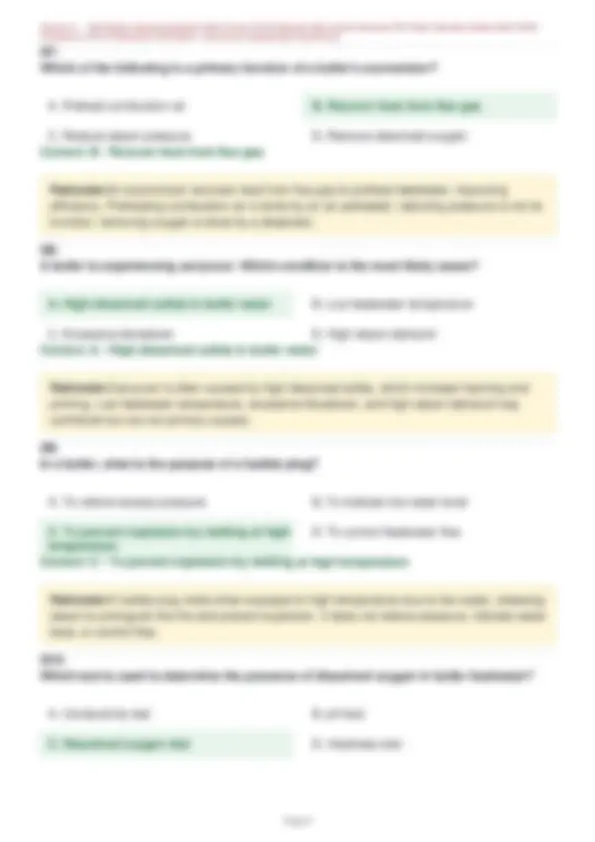 TDLR Boiler Operating Engineer Exam Practice Questions And Correct ...