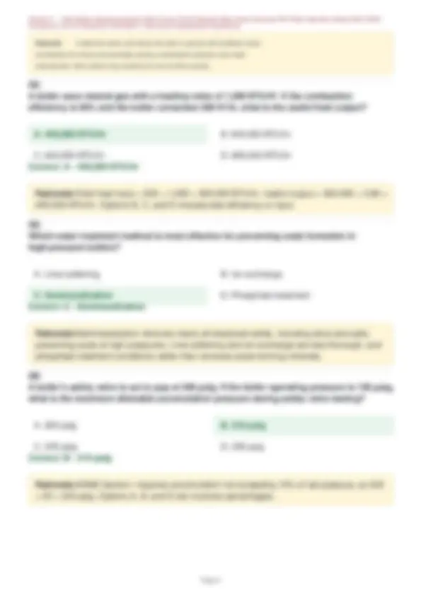 TDLR Boiler Operating Engineer Exam Practice Questions And Correct ...