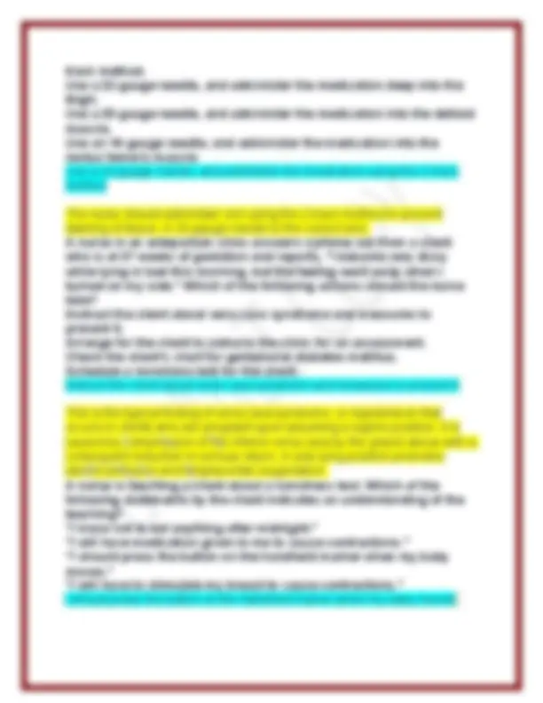 Proctor Test Form 2025 Complete ATI Maternal Newborn Proctored Exam Study Guide: High ...