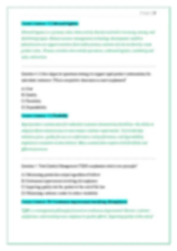 WGU C215 OPERATIONS MANAGEMENT – OBJECTIVE ASSESSMENT | STUDY GUIDE ...