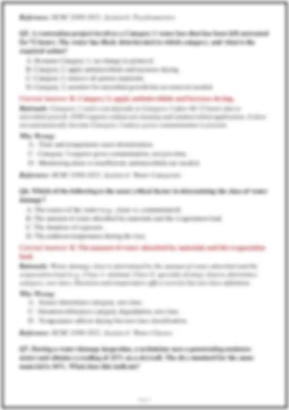IICRC WRT Exam (2025) comprehensive questions and verified answers ...