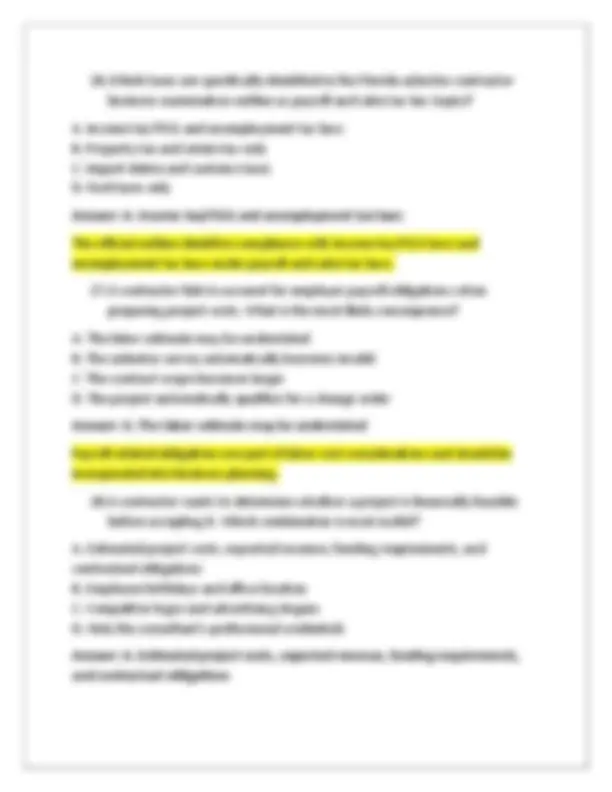 Florida Asbestos Contractor Business Examination — DBPR NEWEST ...