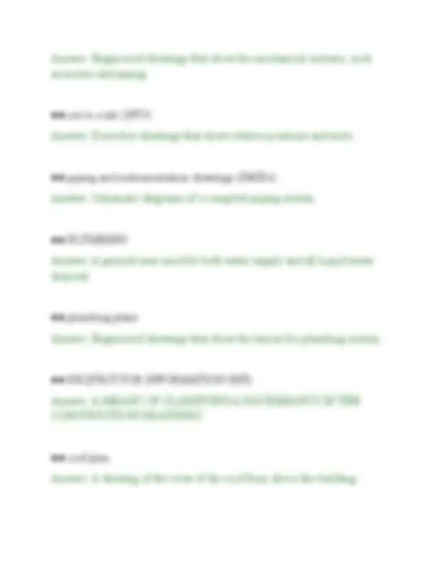 CONSTRUCTION DRAWINGS EXAM QUESTIONS AND CORRECT ANSWERS COMPLETE TEST ...