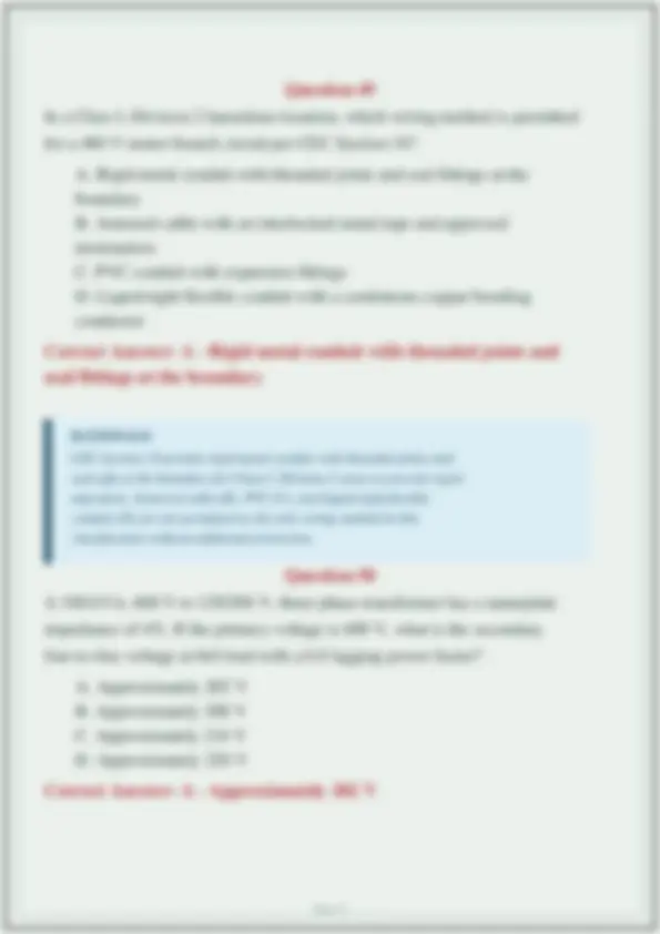 Priod Key Alberta Electrician Fourth Period AIT Practice Exam with Practice ...