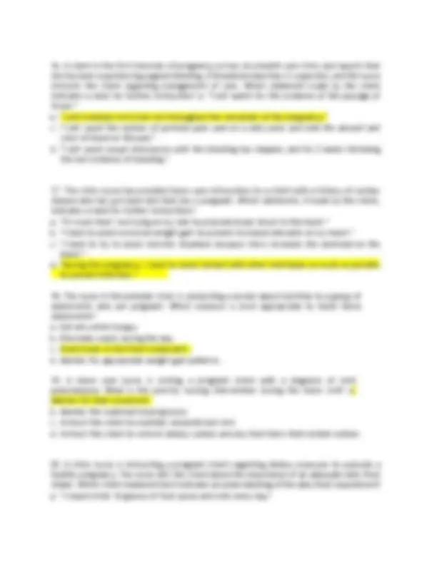 Rn Test Questions RN Integrated Nursing Exam 2026, Maternal Child nursing questions and ...