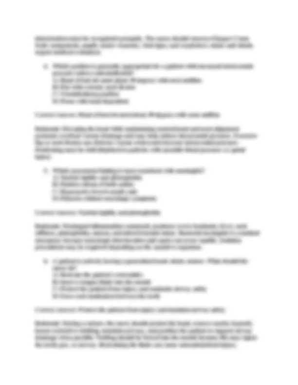 Surgical Guide.pdf 26/27NUR 201/NUR201 EXAM 3 MEDICAL-SURGICAL NURSING I |JERSY COLLEGE| Q ...