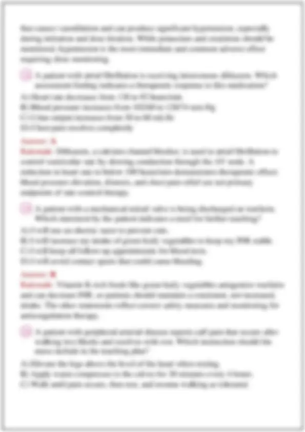 NUR 170 Medical Surgical Nursing Exam 3 Comprehensive Study Guide Exam ...