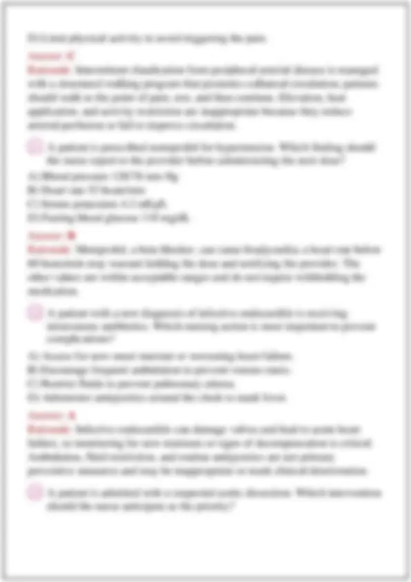 Proctor Test Form NUR 170 Medical Surgical Nursing Exam 3 Comprehensive Study Guide Exam ...