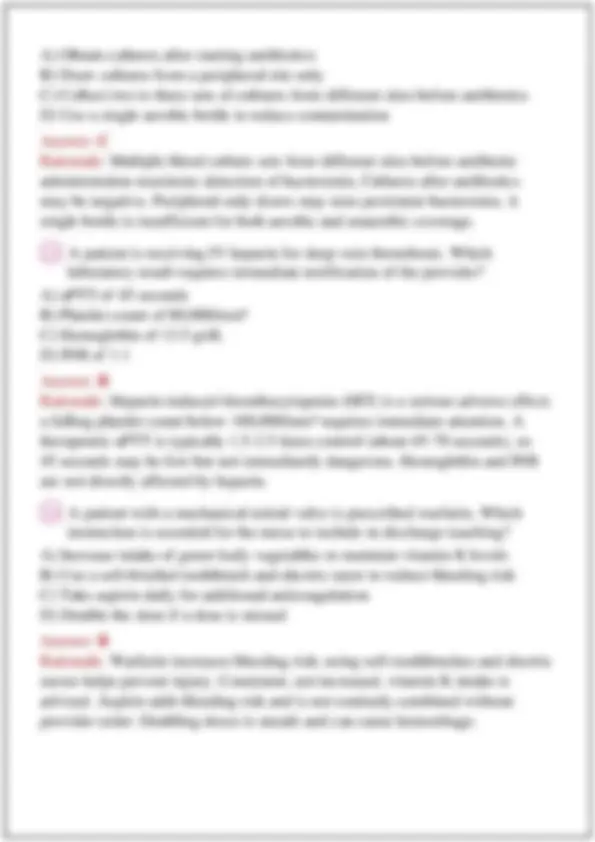 Proctor Test Form NUR 170 Medical Surgical Nursing Exam 4 Comprehensive Study Guide Exam ...