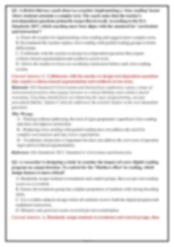 EDRS 659 Foundations of Literacy Instruction COMPLETE Practice Question ...
