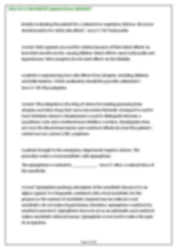 WGU D116 ADVANCED PHARMACOLOGY OA AND PRE ASSESSMENT EXAM STUDY GUIDE ...