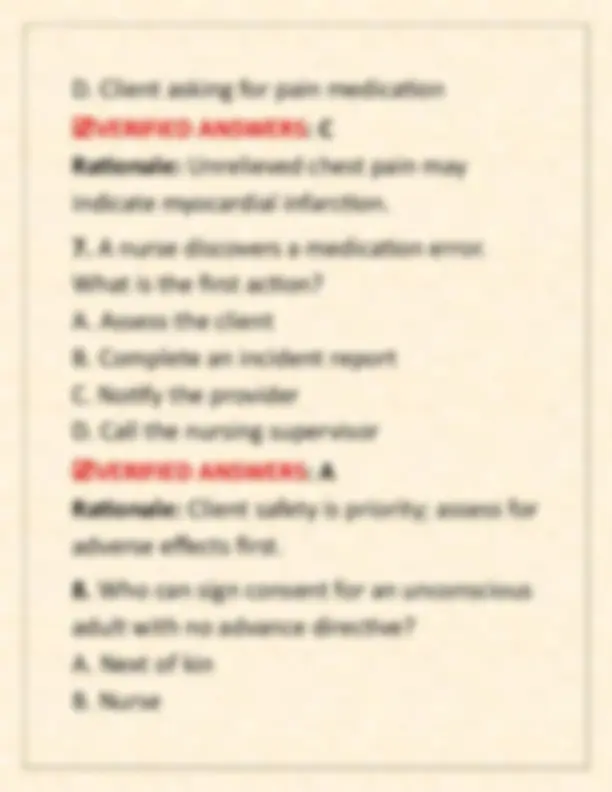 Proctor Test Form 100 RN ATI Capstone Proctored Comprehensive Assessment 2019 B Practice ...