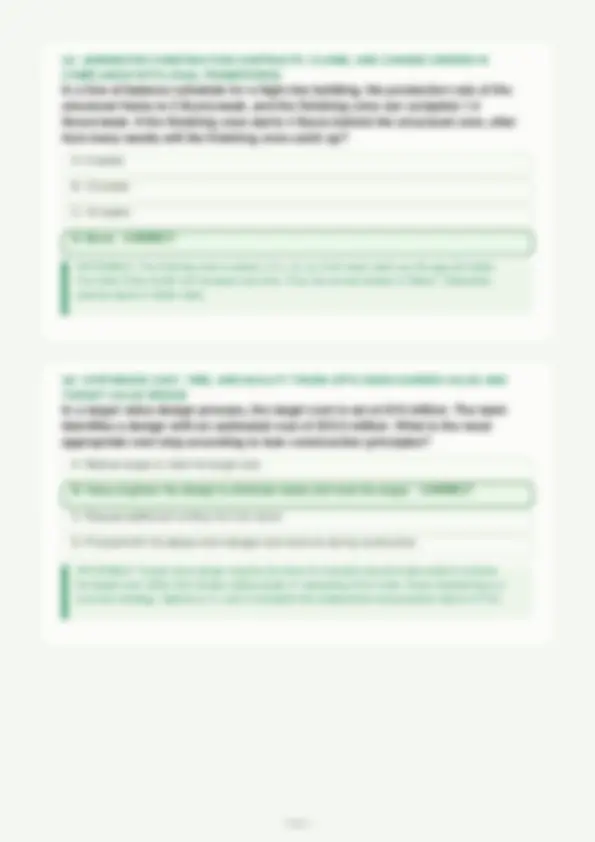 BUILDING PROJECT MANAGEMENT EXAMINATION COMPLETE QUESTIONS AND DETAILED ...