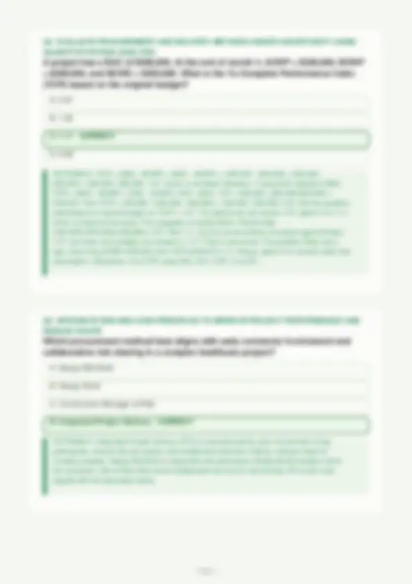 BUILDING PROJECT MANAGEMENT EXAMINATION COMPLETE QUESTIONS AND DETAILED ...