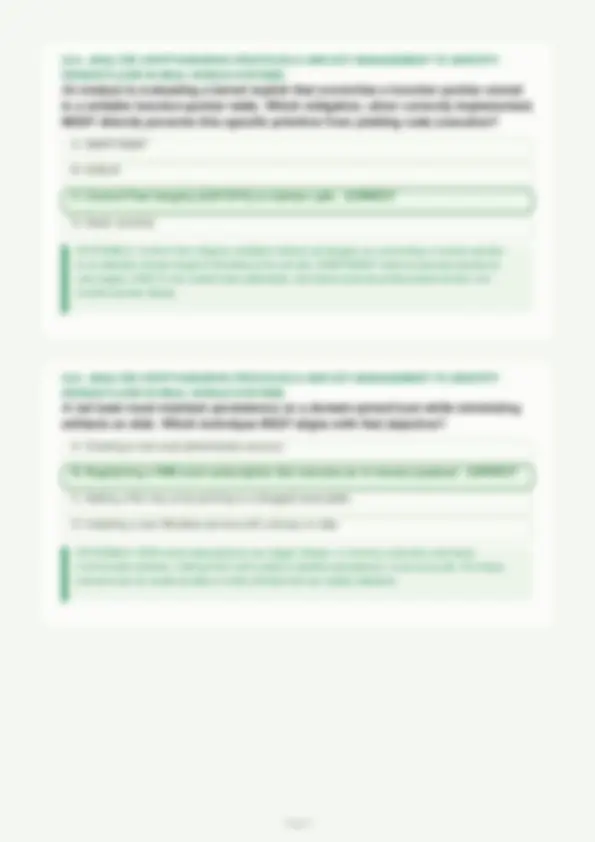 CSIA 350 Domain 2 Quiz 2 Exam Prep Practice Questions, Answers ...