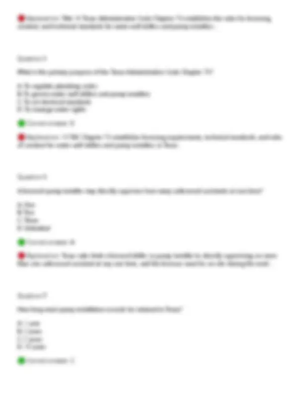Water Testing Standards.pdf TEXAS SINGLE-PHASE PUMP INSTALLER LICENSE PRACTICE TEST – QUESTIONS AND ...