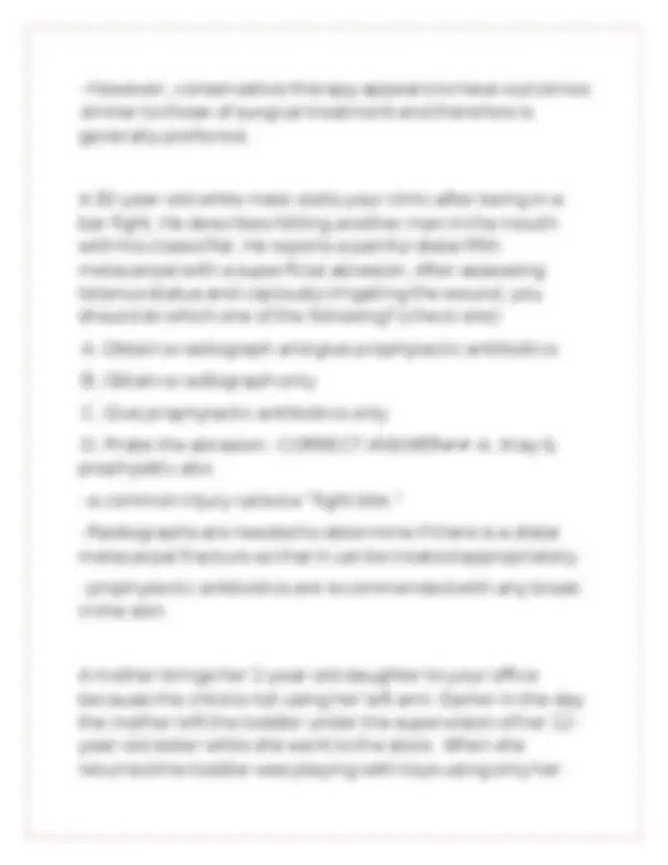 AAFP Board Review – MSK Exam Questions With Correct Answers | Exams ...