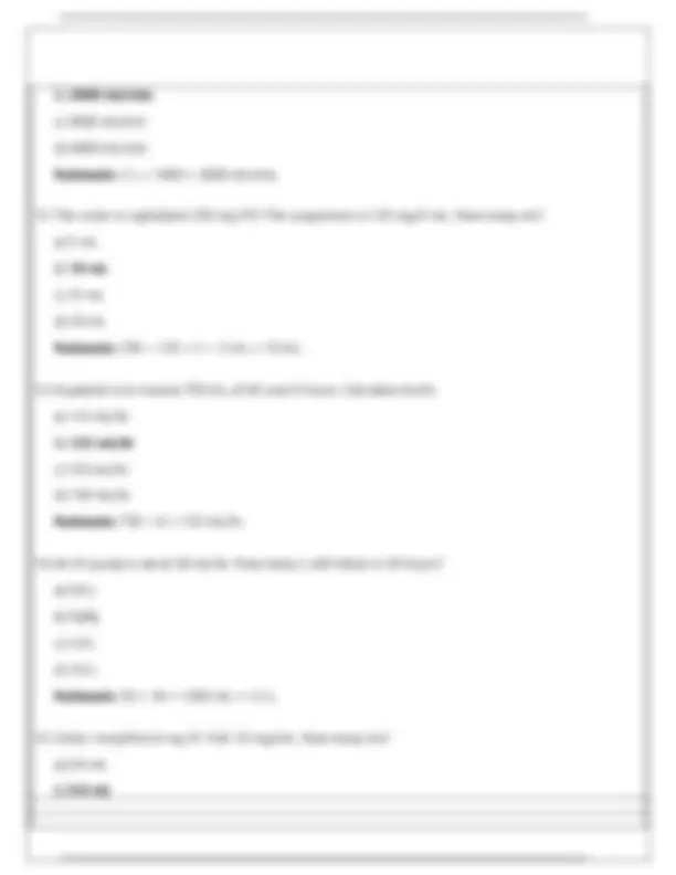NR226 Dosage Calculations Mastery 2026 | 200+ Med Math Practice ...