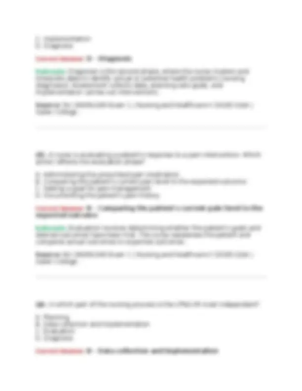 NU 180 Nursing Fundamentals Exam 1-3, Midterm & Final Bundle 2026/2027 ...