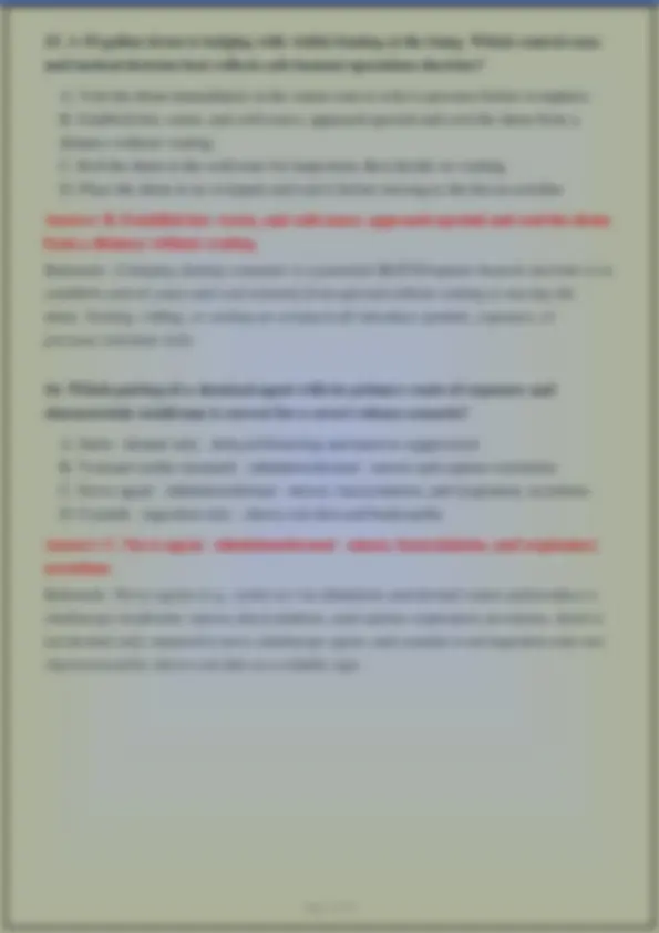 VA VDFP HAZMAT AWARENESS & OPERATIONS TEST EXAM QUESTIONS WITH CORRECT ...