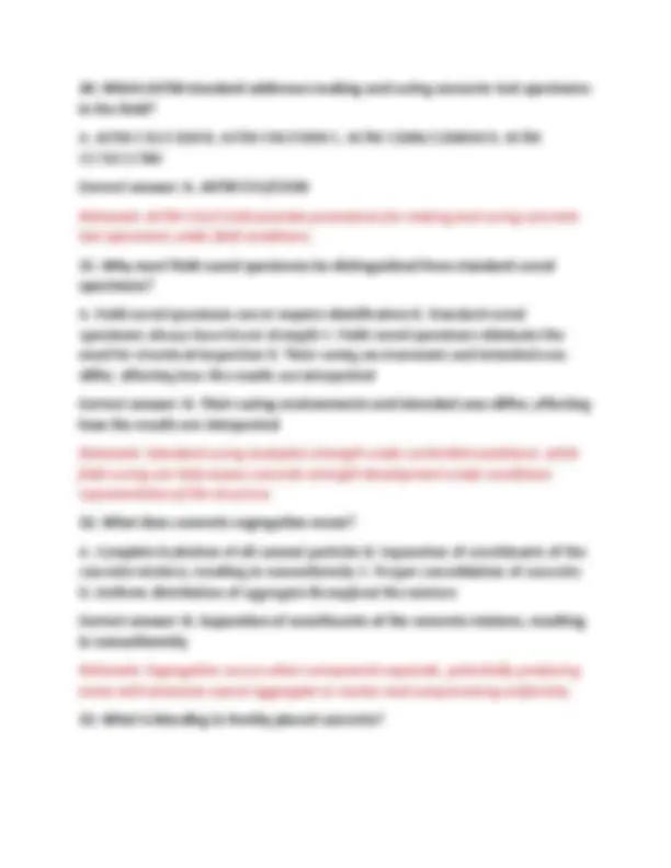 ACI CONCRETE CONSTRUCTION SPECIAL INSPECTOR EXAM NEWEST 2026/2027 EXAM ...