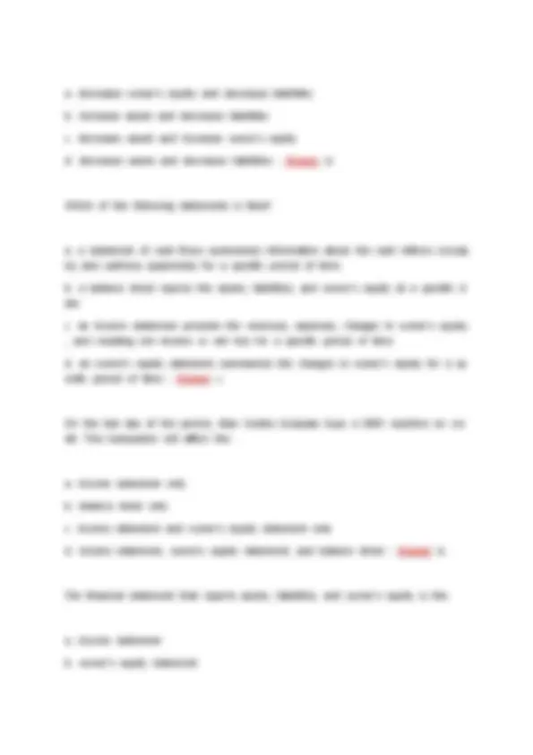 Accounting Chapter 1- Multiple Choice Questions and Answers Updated ...